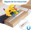 Todeco Tonie-Regal für Toniebox Hörfiguren, Magnetische Aufbewahrung für 20-25 Tonie, Wandregal Kinderregal für Mädchen & Jungen, Fußball Bild 5