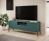 Selsey „Vellore“ TV-Lowboard mit Schublade und schwarzem Gestell, Grün, 154 cm Bild 2