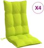 vidaXL Hochlehner-Auflagen 4 Stk. Knallgrün Oxford-Gewebe 377636 Bild 2