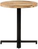 vidaXL Bistrotisch Rund Ø70x75 cm Raues Mangoholz 320267 Bild 2