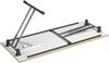 Bisley Klapptisch, rechteckig, mit Einrastfunktion/Verstellsperre, Gestell aus Stahl, pulverbeschichtet, Farbe: 300 aluminium; Tischplatte 19 mm, melaminharzbeschichtet, hochabriebsfest, Dekor: BC buche; Maße: H 740 x B 1200 x T 800 mm Bild 2