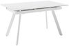 Kulissen-Esstisch >PARENZO< ausziehbar 180cm, weiß marmoriert, Keramik - 140/180x76x90cm (BxHxT) Bild 2
