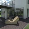 Relaxliege "Sigi" Gartenliege Massivholz Zirbe abgeschrägt 80cm Bild 2