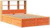 vidaXL Massivholzbett ohne Matratze Wachsbraun 120x190 cm Kiefernholz 3323475 Bild 3