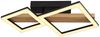 LED Deckenleuchte, Holz, Quadrate schwarz, L 48 cm Bild 5