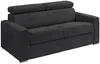 Vente-unique - VIZIR Sofa SamtStoff Grau - B 223 cm94 cm x H 110 cm95 cm x L 196 cm Bild 2