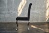 KAWOLA Stuhl LEIA Esszimmerstuhl Barock Velvet schwarz 101 x 64 x 44 cm Bild 5