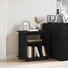 vidaXL Rollschrank Schwarz Eichen-Optik 60 x 45 x 55 cm Holzwerkstoff 862674 Bild 4