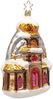 Kirche, Christmette, verschneit, gold 16,5cm Inge-Glas Christbaumschmuck Bild 2