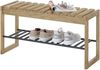 Garderoben-Set >BANTRY< (4-teilig) Eiche / schwarz - 150x190x30cm (BxHxT) Bild 3