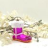 Winterstiefel, pink 9 x 9cm Glasornament, Weihnachtsschmuck Bild 4