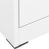 vidaXL Aktenschrank Weiß 46 x 62 x 72,5 cm Stahl Bild 5