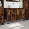 vidaXL Waschbeckenunterschrank Räuchereiche 91x35x60 cm Holzwerkstoff 848661 Bild 3