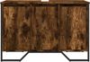 vidaXL Waschbeckenunterschrank Räuchereiche 91x35x60 cm Holzwerkstoff 848661 Bild 4