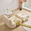 HAUSS SPOLE Sitzsack Lazy Sofa mit Fußhocker, Wohnzimmer Teddysamt, modernes Design Beige (Teddyfleece+Schaumstoff mit hoher Dichte, 2 St, Produkt als komprimierte Verpackung), Relaxsessel Polstermöbel Bild 3
