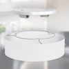 B.K.Licht Deckenleuchte Stoff-Deckenlampe Ø38cm 2-fammig E27 Wohnzimmer LED Halogen, ohne Leuchtmittel, weiße Stoffdeckenleuchte mit Textilschirm Schafzimmer Küche - BKL1218 Bild 4