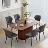 GrandCA HOME Esstisch Moderner rechteckiger Esstisch, MDF, Holzmaserung-Design (1-St), 160 × 90 cm, Dunkelbraun Bild 2