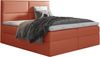 99rooms Merino Boxspringbett Velours MONOLITH 180x200 cm Korallenrot Bild 3