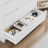 HOMECHO Kommode, Weiß mit 6 Schubladen,Sideboard Wohnzimmer,Mehrzweckschrank Bild 3