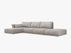 Micadoni Ecksofa Kaelle 5-Sitzer Links Chenille Over The Horizon Hellgrau Bild 2