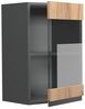 Küchenglasschrank R-Line Goldkraft Eiche 40 cm J-Shape Vicco Bild 4