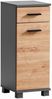 Schildmeyer Unterschrank Palermo, Holzwerkstoff, Anthrazit/Artisan Eiche Dekor, 30,3 x 32,6 x 75,3 cm (B/T/H) Bild 4
