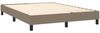 vidaXL Polsterbett, Stoff, 25,0 cm, Taupe, 140x200 cm Bild 4