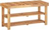 vidaXL Schuhregal 90 × 32 × 46 cm Massivholz Akazie 45931 Bild 1