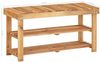 vidaXL Schuhregal 90 × 32 × 46 cm Massivholz Akazie 45931 Bild 5
