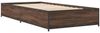 vidaXL Bettgestell Braun Eichen-Optik 100x200 cm Holzwerkstoff Metall 845110 Bild 3