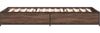vidaXL Bettgestell Braun Eichen-Optik 100x200 cm Holzwerkstoff Metall 845110 Bild 5