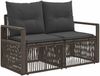 vidaXL Gartensofa-set 11 pcs Grau Poly-Rattan 3435911 Bild 2