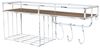 Chic Antique - Wandregal mit 2 Ablagen und 3 Haken Weiß Metall 24x58cm 41072319 Bild 4