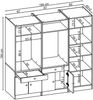 Roomart Schrankwand mit Schrankaufsätzen für Waschmachine & Trockner • 201 cm Breit • Schwarz eiche Bild 5