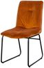 KAWOLA Set 2x Stuhl ZITA Esszimmerstuhl Velvet orange 91 x 65 x 47 cm Bild 3