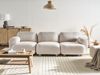 Modulsofa 3-Sitzer AMLI Bouclé Cremeweiß Bild 3