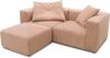 DOMO. collection Ecksofa 800011, kleine Modul-Couch in L-Form, individuell kombinierbar, Cord Sofa, Polsterecke, Eckcouch, Polstergarnitur 216 x 193 x 69 (BxTxH), rose Bild 3