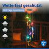 Maximex LED Windspiel Mod. Kolibri Solar, wetterfestes, solarbetriebenes Garten-Windspiel, leuchtet im Dunkeln, mit 6 Klang-Glocken, Solar-Panel und Aufhängehaken, 12,5 x 78 x 12,5 cm, bunt Bild 4