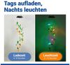 Maximex LED Windspiel Mod. Kolibri Solar, wetterfestes, solarbetriebenes Garten-Windspiel, leuchtet im Dunkeln, mit 6 Klang-Glocken, Solar-Panel und Aufhängehaken, 12,5 x 78 x 12,5 cm, bunt Bild 3