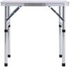 vidaXL Klappbarer Campingtisch Weiß Aluminium 60x45 cm 48178 Bild 3