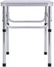 vidaXL Klappbarer Campingtisch Weiß Aluminium 60x45 cm 48178 Bild 4
