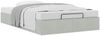 vidaXL Ottoman-Bett ohne Matratze Hellgrau 120x190 cm Samt 3310949 Bild 5