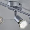 B.K.Licht Deckenleuchte Deckenspot 3x3W 750lm 3000K - 30-01-03-T, LED wechselbar, Titanfarbig Schwenkbar Drehbar GU10 Modern Bild 4