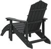vidaXL Adirondack-Gartenstuhl mit Fußteil HDPE Anthrazit 318646 Bild 5