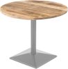 Bistrotisch massiv Mango rough rund 80 cm Säulengestell-eckig silber EMILIO 173844657 Bild 2