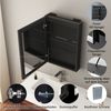 WDWRITTI Spiegelschrank mit beleuchtung 3Lichtmodi Dimmbar Badezimmerspiegelschrank LED 50x70 (LED Wandschrank Hängeschrank Schwarz 1 türig, Speicherfunktion, Doppelseitiger Spiegel) Soft-Close-Funktion, IP44, mit Netzstecker Bild 2