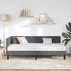 vidaXL Eckbettgestell mit Matratze Sonstiges 2 pcs Grau Samt 3393759 Bild 3