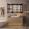 HOME DELUXE Badezimmerspiegelschrank LED-Spiegelschrank EVE - Größenauswahl inkl. Doppelsteckdose, Anti-Beschlag-System, Farbtemperaturwechsel Bild 2