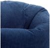 Icon Kingston Sitzsack mit Hocker Cord, Denimblau, Sitzsack Erwachsene mit Füllung, Bean Bag, Cord Sessel, Lounge Sessel, Lounge Stuhl, Schlafzimmer, Wohnzimmer, Wohnzimmer Möbel Bild 2