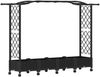 vidaXL Hochbeet mit Rankgitter und Dach Schwarz 207 x 40 x 129 cm PP 3423149 Bild 2
